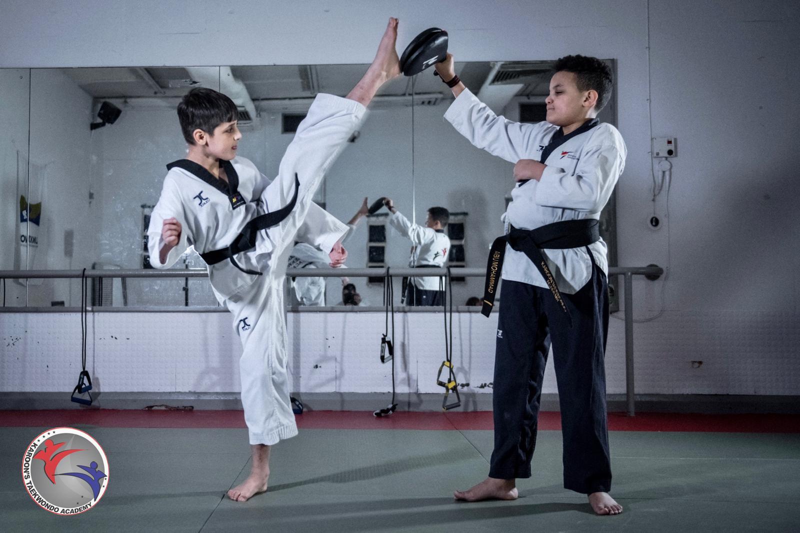 Master Sammy coaching taekwondo